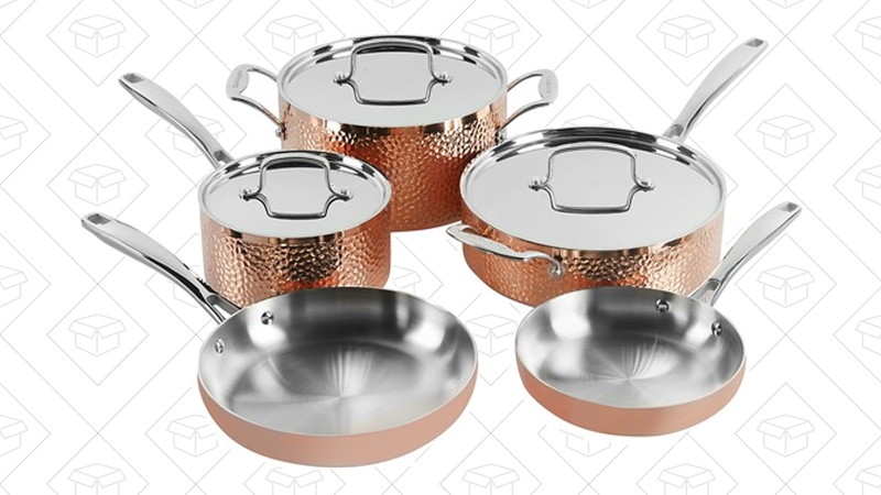 Cuisinart Tri-ply Hammered Copper Set | $175 | Woot | includes $5 for shipping
